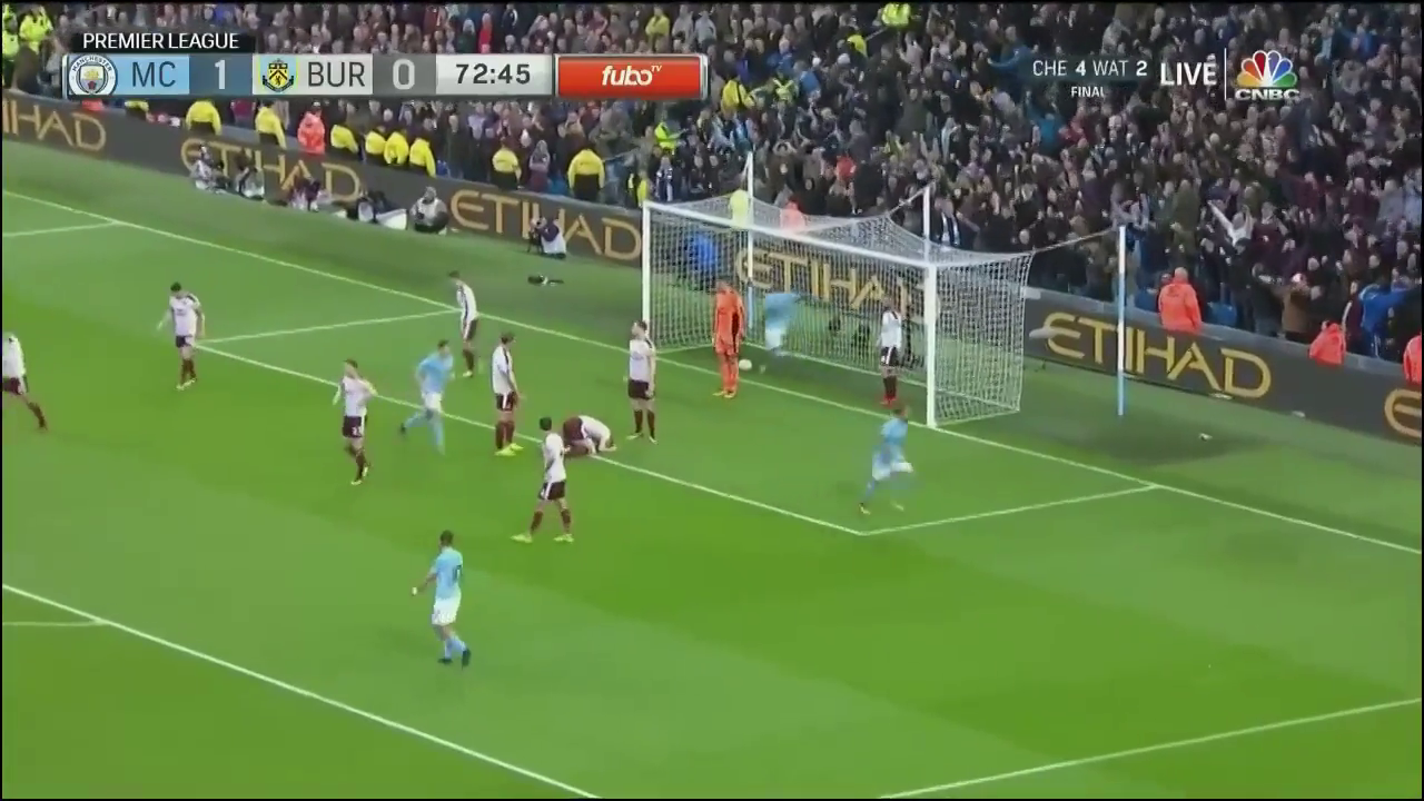 Манчестер Сити - Бернли 3:0 видео
