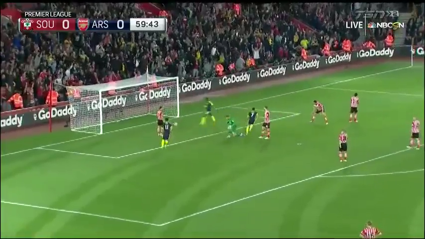 Саутгемптон - Арсенал 0:2 видео