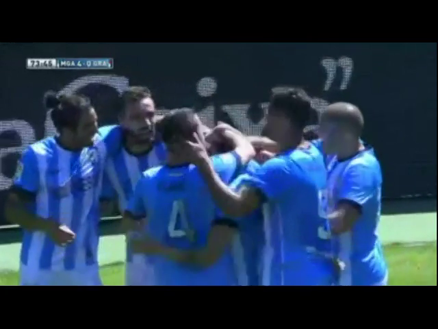 Málaga 4-1 Granada - Goal by Juanmi (74')