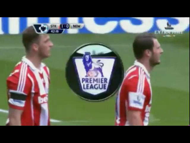 Stoke City 1-0 Newcastle United - Golo de E. Pieters (42min)