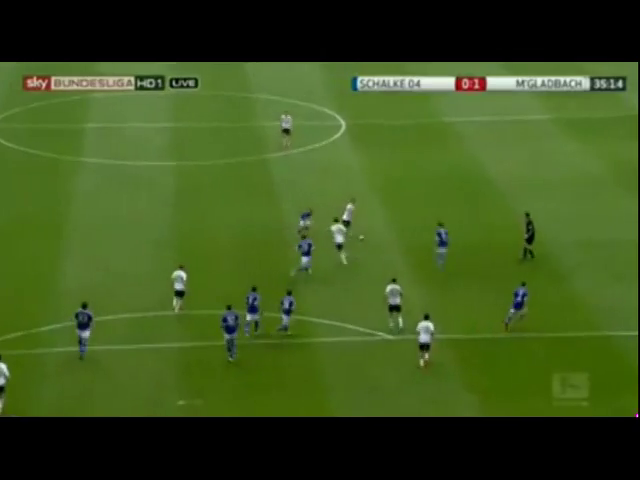 Schalke 04 0-1 Borussia M'gladbach - Golo de P. Herrmann (35min)