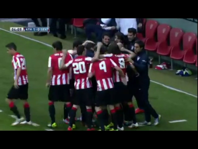 Athletic Club 3-1 Sevilla - Golo de Susaeta (5min)