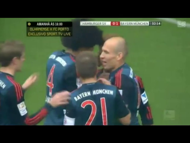 Hamburger SV 1-4 Bayern München - Golo de M. Götze (32min)