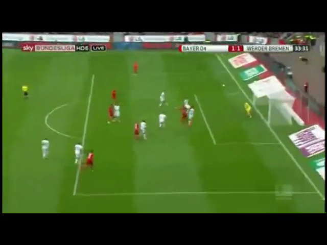 Bayer Leverkusen 2-1 Werder Bremen - Golo de Ö. Toprak (33min)
