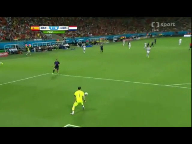 Spain 1-5 Netherlands - Golo de R. van Persie (72min)