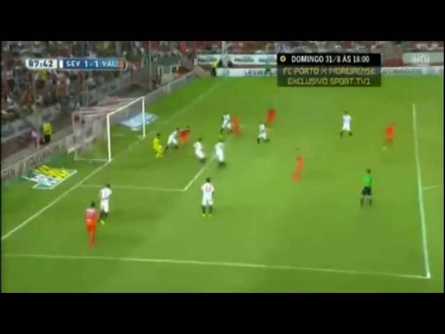 Sevilla 1-1 Valencia - Golo de L. Orbán (88min)