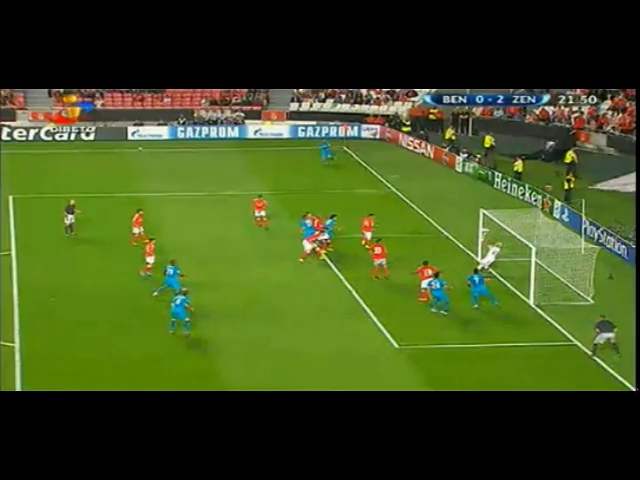 Benfica 0-2 Zenit - Golo de A. Witsel (22min)