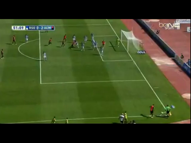 Real Sociedad 1-2 Almería - Goal by De La Bella (30')