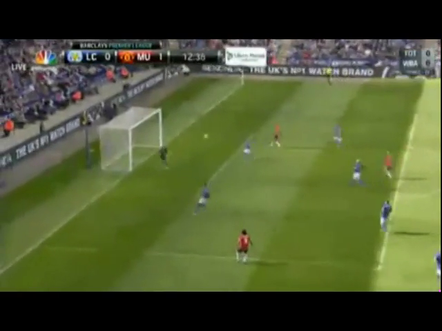 Leicester City 5-3 Manchester United - Golo de R. van Persie (13min)