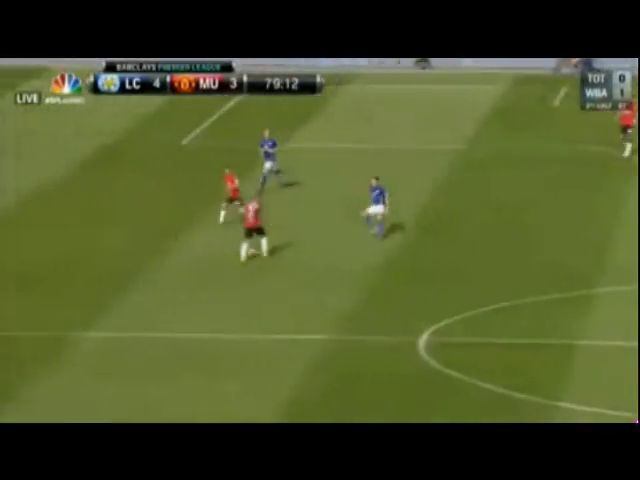 Leicester City 5-3 Manchester United - Golo de J. Vardy (79min)