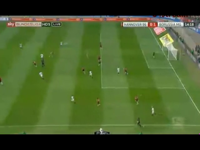 Hannover 0-3 M'gladbach - Goal by M. Kruse (14')