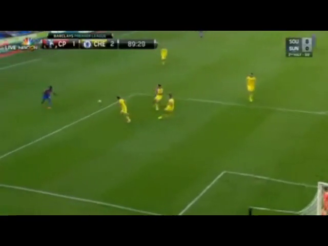 Crystal Palace 1-2 Chelsea - Goal by F. Campbell (90')