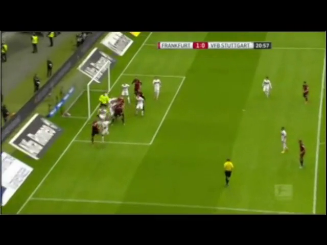 Eintracht Frankfurt 4-5 Stuttgart - Golo de A. Madlung (21min)