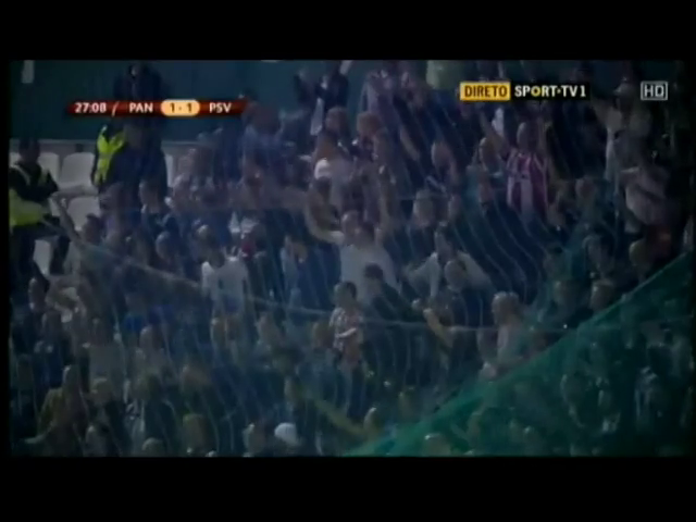 Panathinaikos 2-3 PSV - Gól de M. Depay (27min)