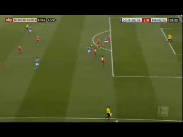Schalke 04 4-1 Mainz 05 - Golo de K. Huntelaar (9min)