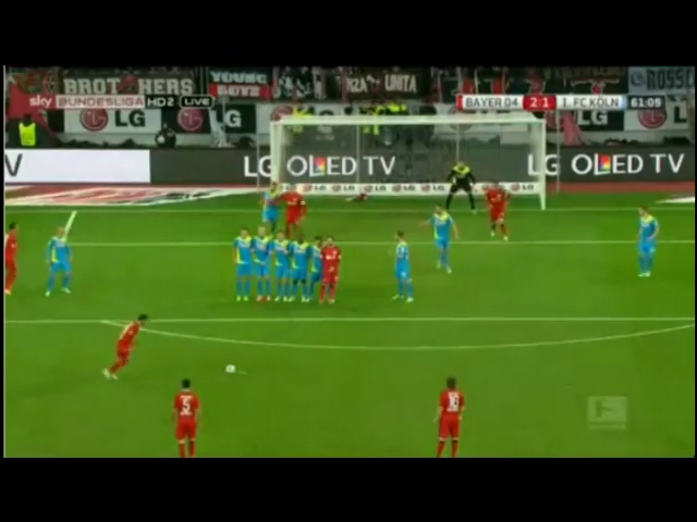 Bayer Leverkusen 5-1 Köln - Golo de H. Çalhanoğlu (61min)