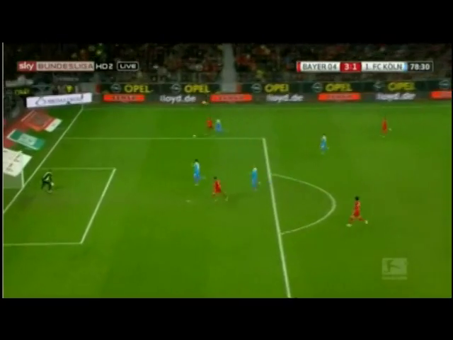 Leverkusen 5-1 Köln - Gól de  (min)