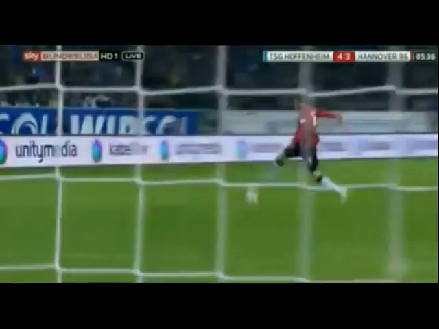 Hoffenheim 4-3 Hannover - Goal by L. Stindl (86')