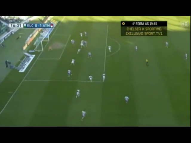 Elche 0-2 Atlético - Gól de J. Giménez (16min)