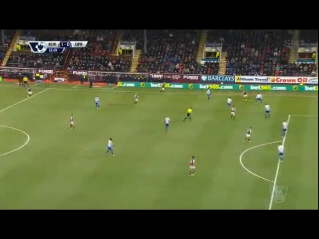 Burnley 2-1 QPR - Goal by S. Arfield (12')