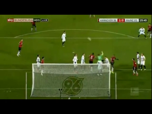 Hannover 1-1 Mainz 05 - Goal by J. Briand (26')