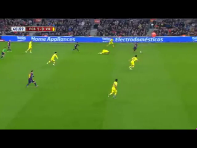 Barcelona 3-1 Villarreal - Golo de L. Messi (41min)
