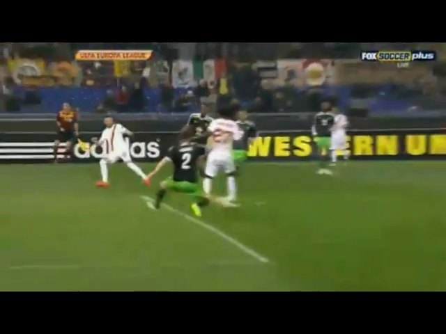 Roma 1-1 Feyenoord - Goal by Y. Gervinho (22')