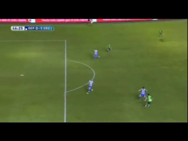 La Coruña 0-2 Celta de Vigo - Goal by Charles (46')