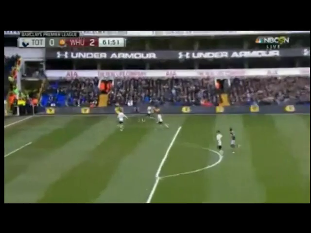 Tottenham 2-2 West Ham - Goal by D. Sakho (62')