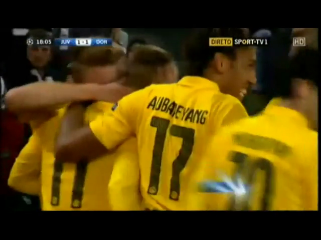 Juventus 2-1 Borussia Dortmund - Golo de M. Reus (18min)