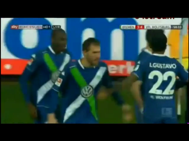 Werder Bremen 3-5 Wolfsburg - Golo de M. Arnold (18min)