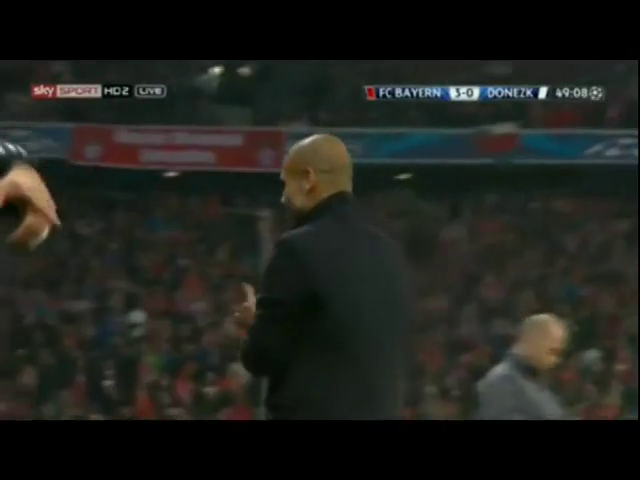 Bayern München 7-0 Shakhtar Donetsk - Golo de F. Ribéry (49min)