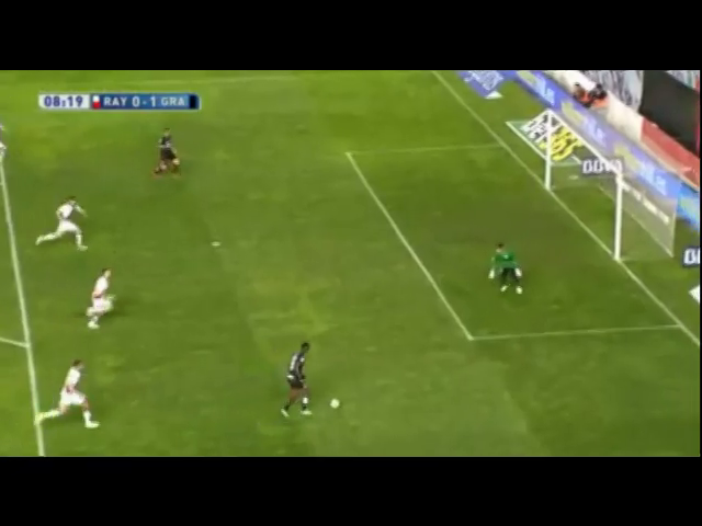 Vallecano 3-1 Granada - Goal by J. Córdoba (8')