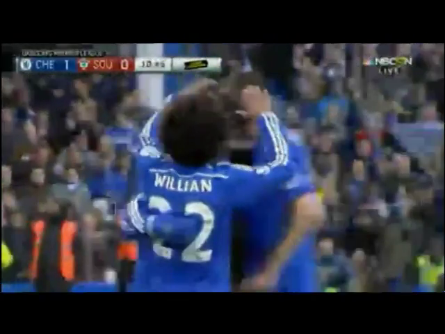 Chelsea 1-1 Southampton - Goal by Diego Costa (11')