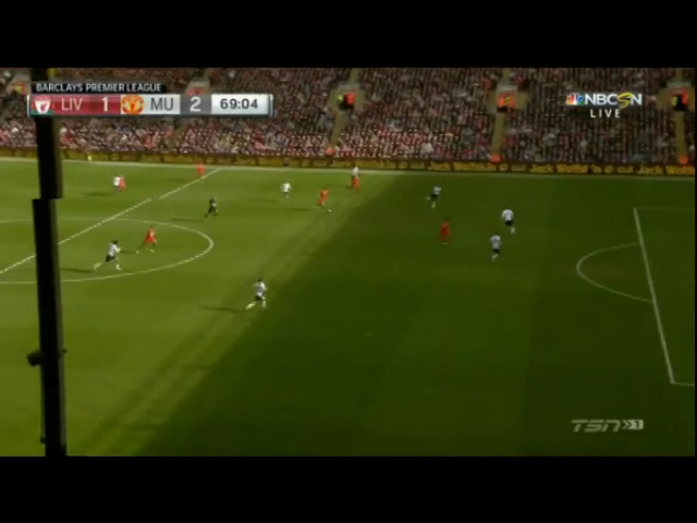 Liverpool 1-2 Manchester United - Golo de Mata (59min)