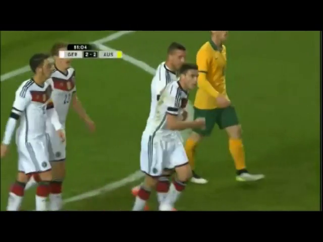 Germany 2-2 Australia - Goal by L. Podolski (81')