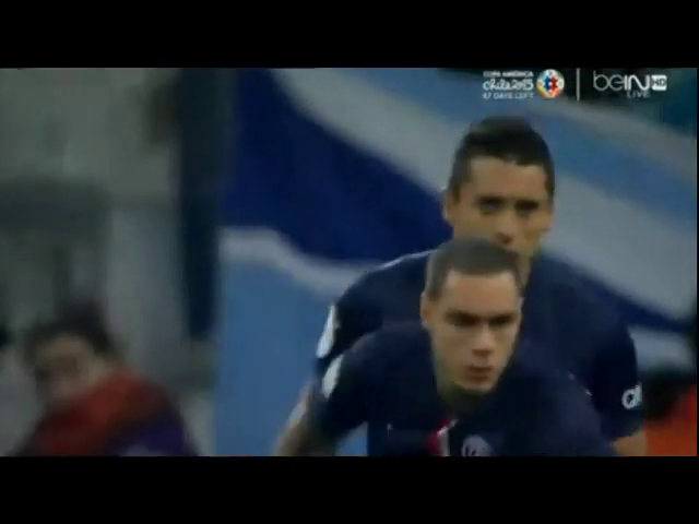 Olympique Marseille 2-3 PSG - Golo de Marquinhos (49min)