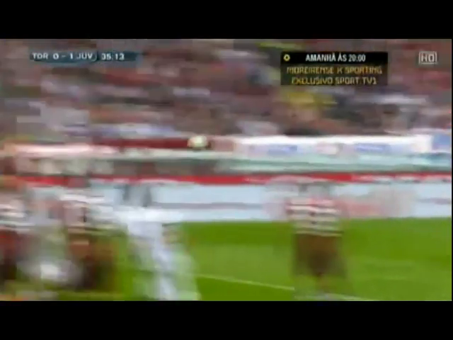 Torino 2-1 Juventus - Golo de A. Pirlo (35min)