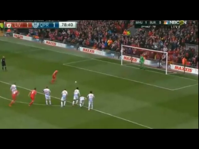 Liverpool 2-1 Queens Park Rangers - Golo de L. Fer (73min)