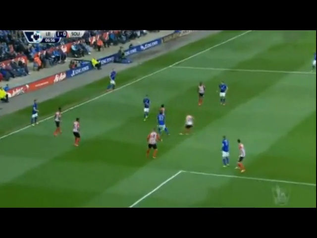 Leicester 2-0 Southampton - Gól de R. Mahrez (7min)