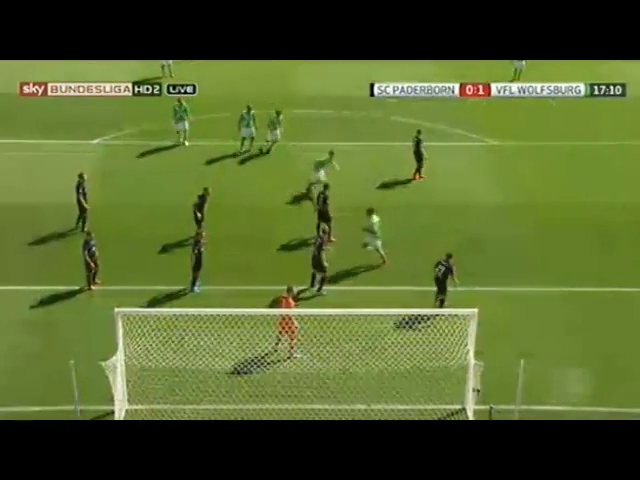 Paderborn 1-3 Wolfsburg - Goal by T. Klose (16')