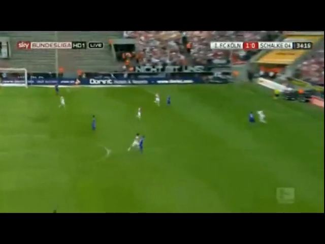 Köln 2-0 Schalke 04 - Goal by M. Risse (34')