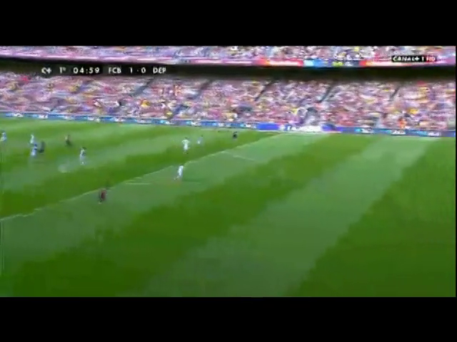 Barcelona 2-2 La Coruña - Gól de L. Messi (5min)