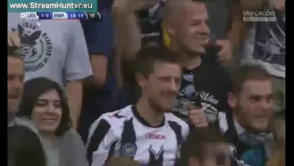 Udinese 1-2 Empoli - Goal by D. Zapata (19')