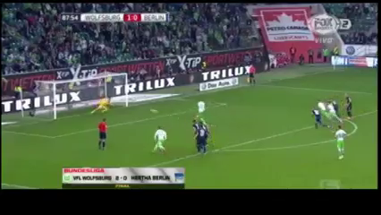 Wolfsburg 2-0 Hertha BSC - Golo de B. Dost (88min)