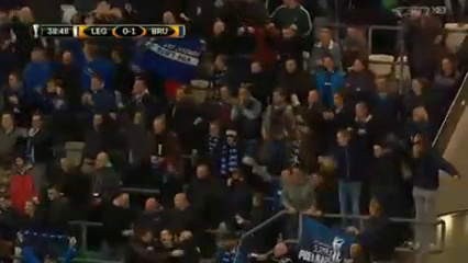 Legia 1-1 Club Brugge - Goal by D. De fauw (39')