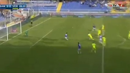 Sampdoria 4-1 Verona - Goal by R. Soriano (45')