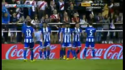 Vallecano 1-3 La Coruña - Goal by Lucas Pérez (61')