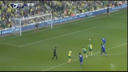 Norwich City 1-2 Leicester City - Golo de J. Vardy (28min)
