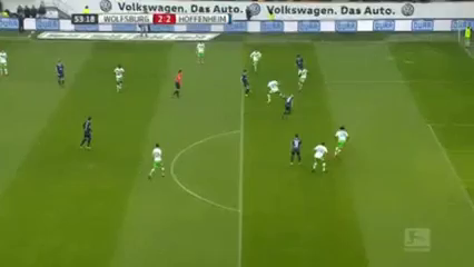 Wolfsburg 4-2 Hoffenheim - Golo de B. Dost (7min)